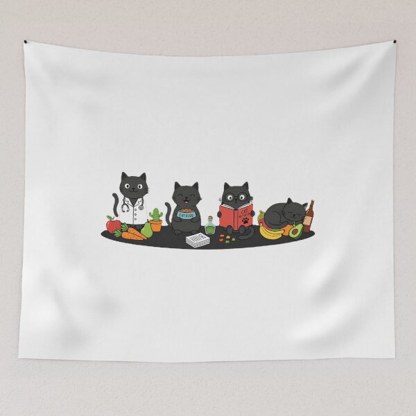Item preview, Black Cat Dietitian Registered Dietetics Nutritionist Doctor designed and sold by w66aboo.
