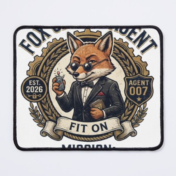 Item preview, Fox Secret Agent T-Shirt | Funny Spy Fox Animal Graphic Tee Gift designed and sold by Fit On.