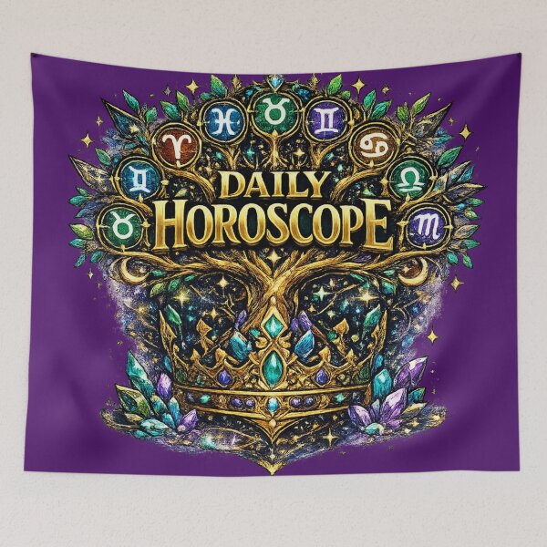 Item preview, Mystical Zodiac Tree Daily Horoscope Astrology Celestial Nature Design designed and sold by irfanshikh.