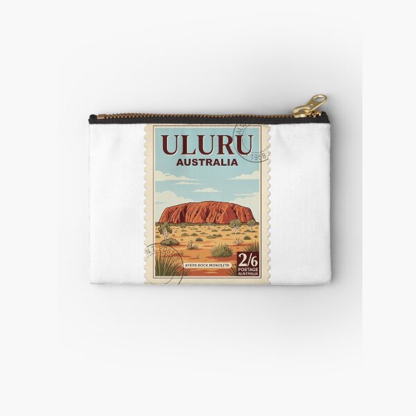 Item preview, Vintage Uluru Australia Ayers Rock Travel Stamp designed and sold by k3rstman1.