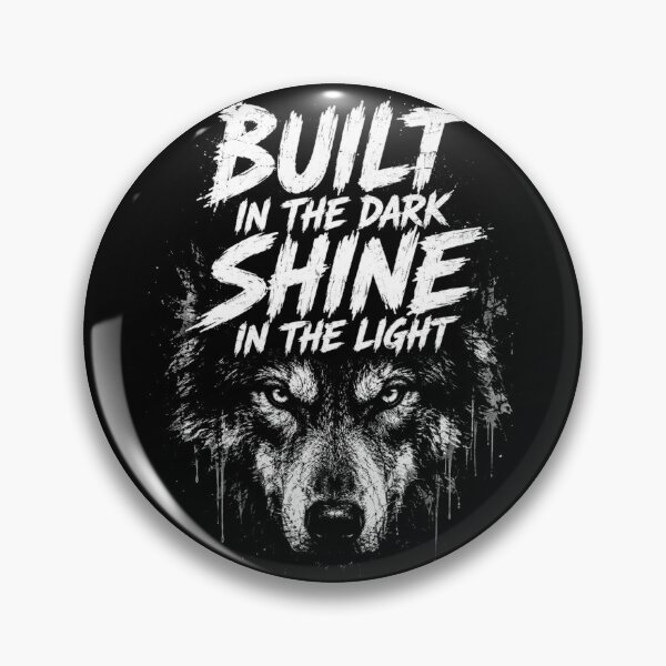Item preview, Built in the Dark, Shine in the Light – Fierce Wolf Gym Motivation designed and sold by IronPulseShop.