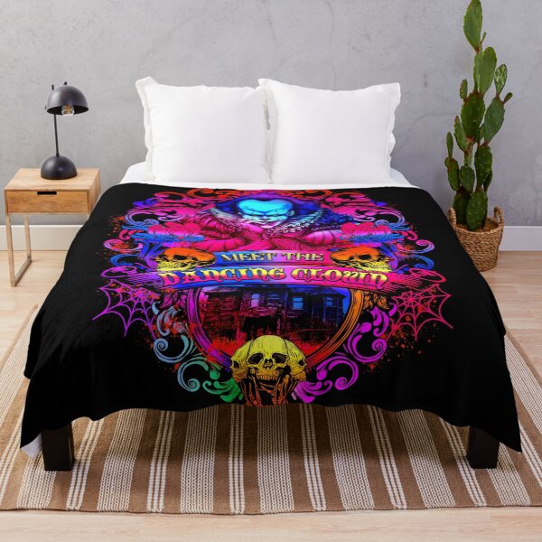 Item preview, Creepy Dancing Clown Neon Frame Spooky Season Art designed and sold by Anselle.
