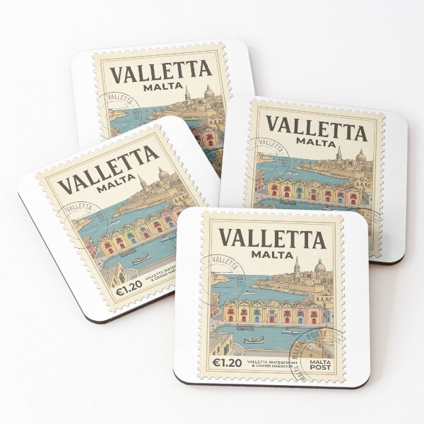 Item preview, Valletta Malta Grand Harbour Travel Stamp designed and sold by k3rstman1.