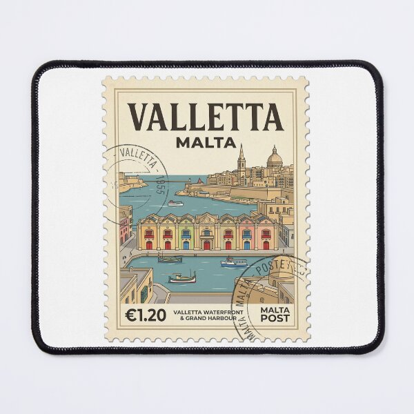 Item preview, Valletta Malta Grand Harbour Travel Stamp designed and sold by k3rstman1.
