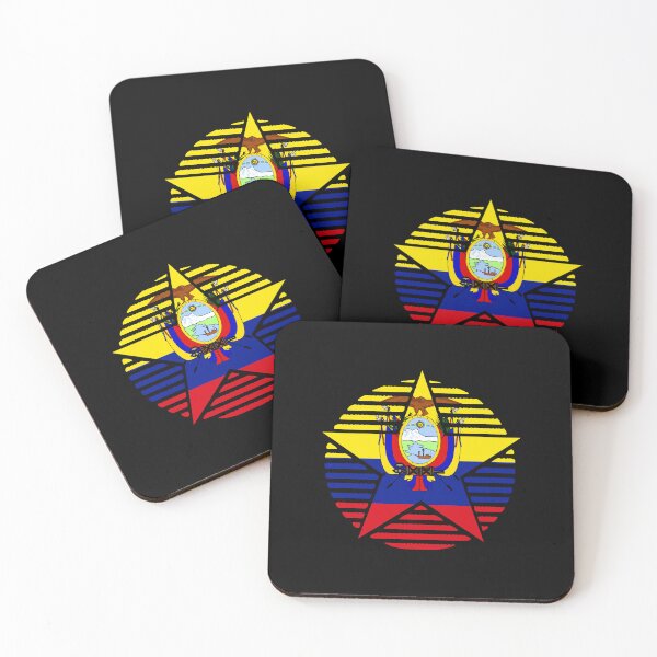 Item preview, Bandera retro de Ecuador con estrella EC designed and sold by shitpostee.