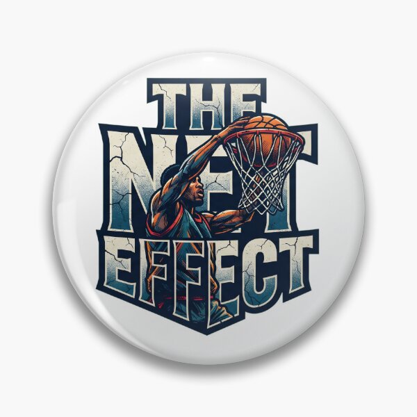 Item preview, The Net Effect" Basketball Typographic Illustration designed and sold by CourtVibe.
