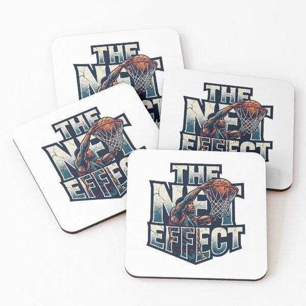 Item preview, The Net Effect" Basketball Typographic Illustration designed and sold by CourtVibe.
