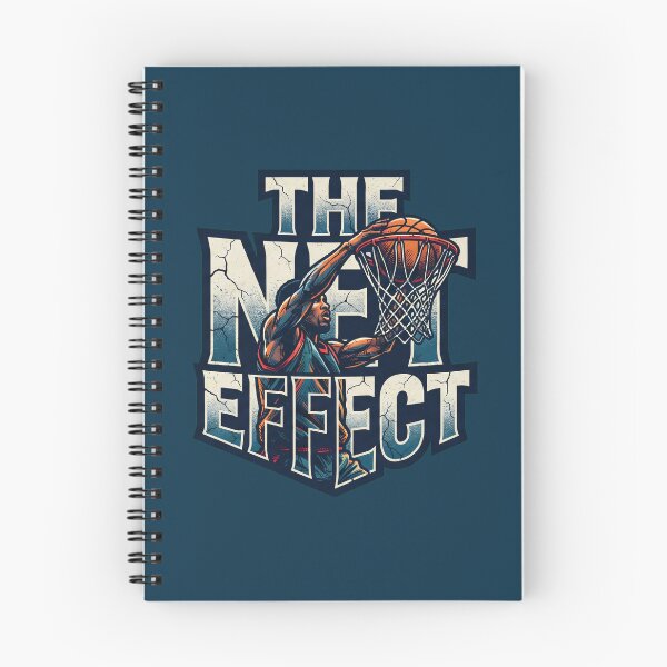 Item preview, The Net Effect" Basketball Typographic Illustration designed and sold by CourtVibe.