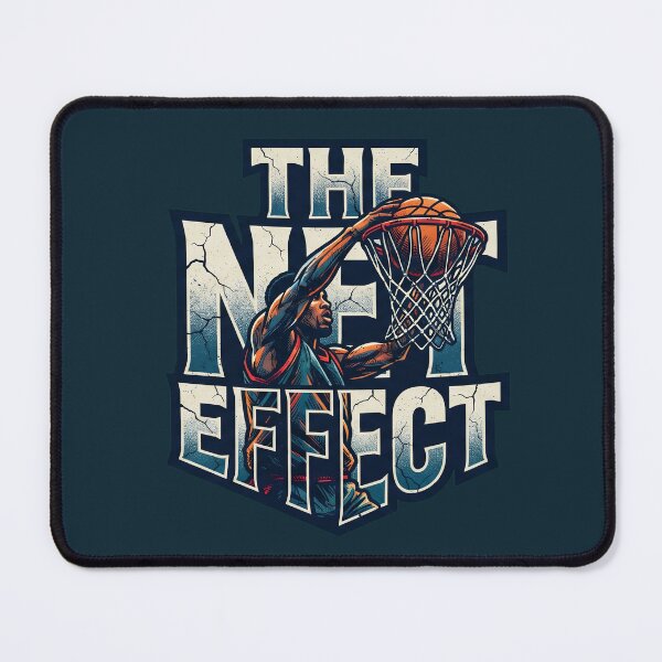Item preview, The Net Effect" Basketball Typographic Illustration designed and sold by CourtVibe.