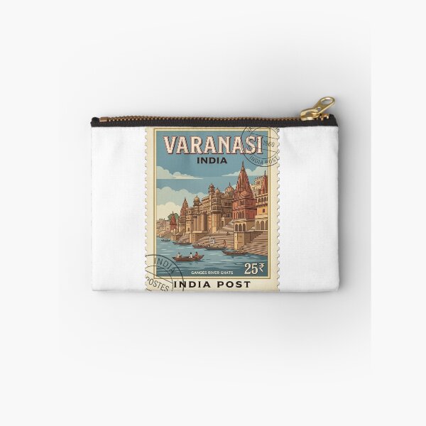 Item preview, Varanasi India Ganges River Ghats Travel Stamp designed and sold by k3rstman1.