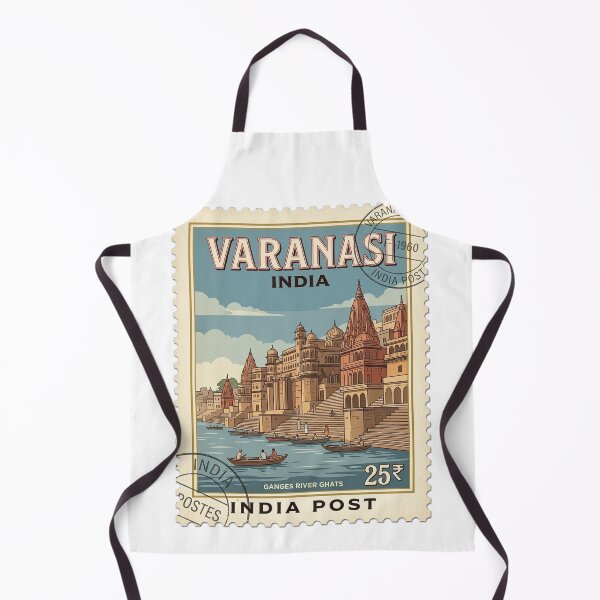 Item preview, Varanasi India Ganges River Ghats Travel Stamp designed and sold by k3rstman1.
