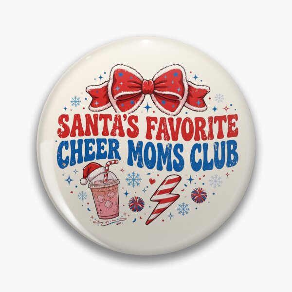 Item preview, Santa's Favorite Cheer Moms Club Funny Christmas Red Bow designed and sold by Yellowriversss.