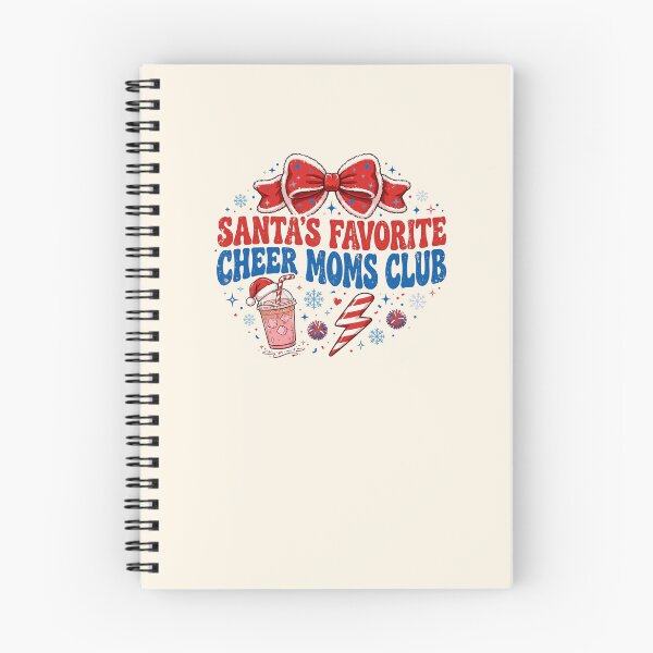 Item preview, Santa's Favorite Cheer Moms Club Funny Christmas Red Bow designed and sold by Yellowriversss.