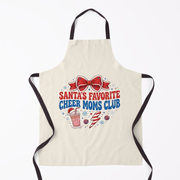 Item preview, Santa's Favorite Cheer Moms Club Funny Christmas Red Bow designed and sold by Yellowriversss.
