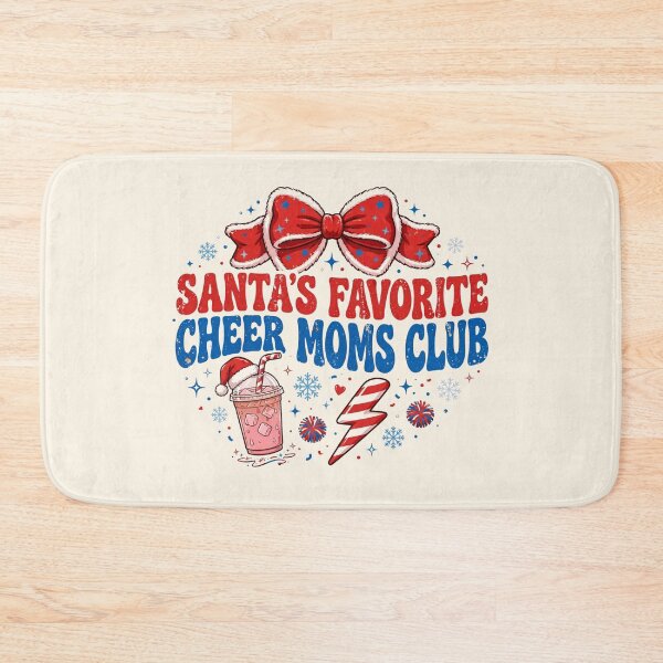 Item preview, Santa's Favorite Cheer Moms Club Funny Christmas Red Bow designed and sold by Yellowriversss.