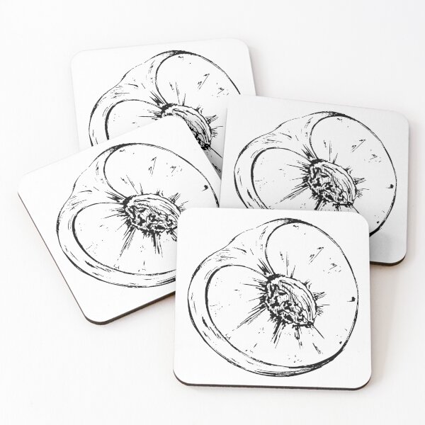 Item preview, Peach Slice Sketch | Minimal Botanical Fruit Illustration designed and sold by Sagi Jane Art.