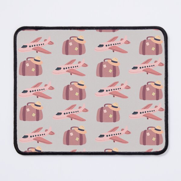 Item preview, Cute Pink Passport Airplane Boarding Pass Travel Seamless Pattern designed and sold by Artemis & Woven Collective.
