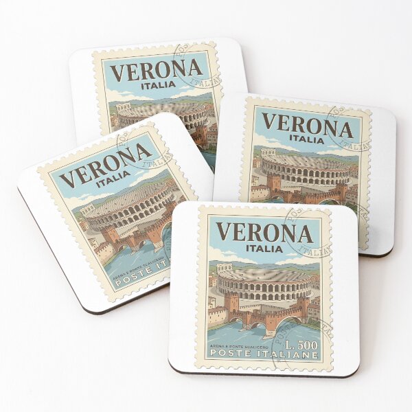 Item preview, Verona Italy Arena Ponte Scaligero Travel Stamp designed and sold by k3rstman1.