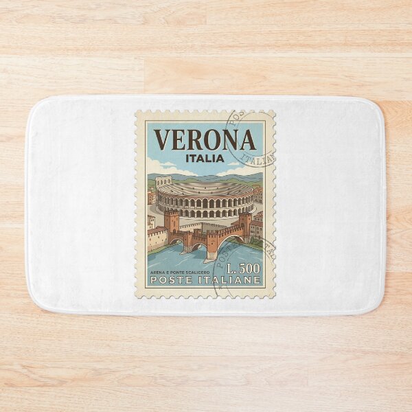 Item preview, Verona Italy Arena Ponte Scaligero Travel Stamp designed and sold by k3rstman1.