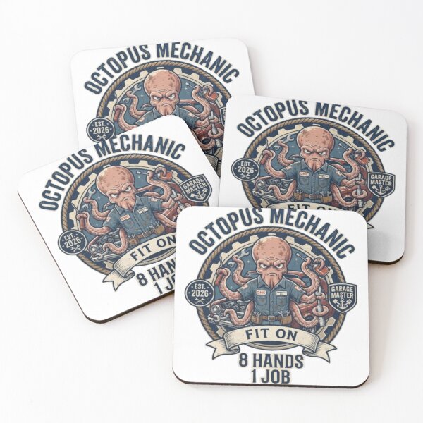 Item preview, Octopus Mechanic T-Shirt | Funny Smart Animal Auto Repair Graphic Tee Gift designed and sold by Fit On.