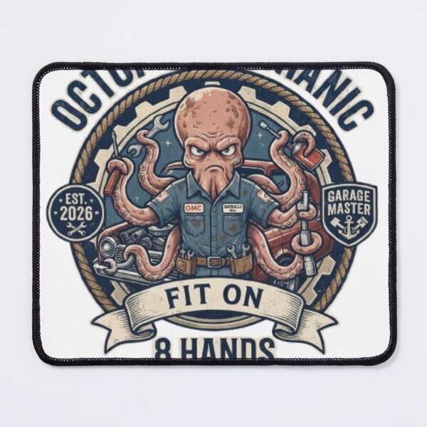 Item preview, Octopus Mechanic T-Shirt | Funny Smart Animal Auto Repair Graphic Tee Gift designed and sold by Fit On.