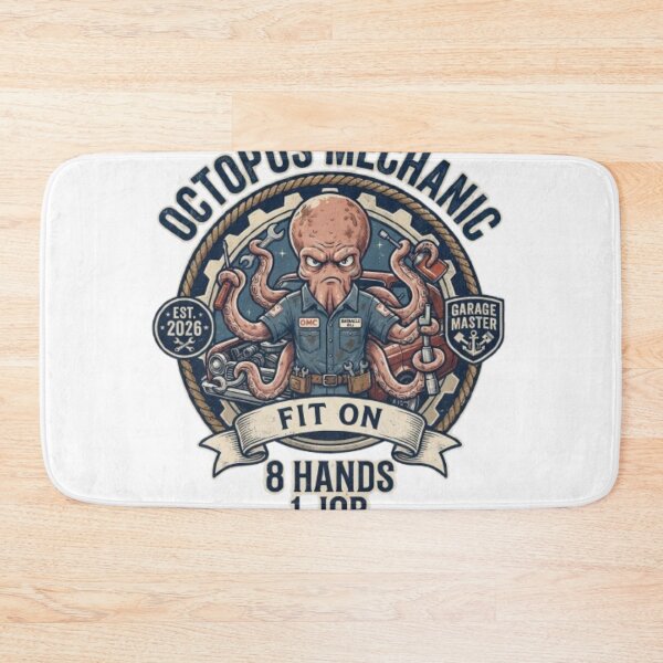 Item preview, Octopus Mechanic T-Shirt | Funny Smart Animal Auto Repair Graphic Tee Gift designed and sold by Fit On.