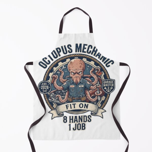 Item preview, Octopus Mechanic T-Shirt | Funny Smart Animal Auto Repair Graphic Tee Gift designed and sold by Fit On.