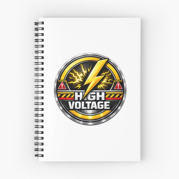 Item preview, HIGH VOLTAGE - SIGNS - RETRO WORN SIGN - UNIQUE RARE ORIGINAL TSHIRT STICKER designed and sold by SentientGallery.