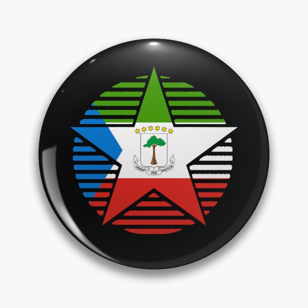 Item preview, Retro Equatorial Guinea Flag Star GQ designed and sold by shitpostee.