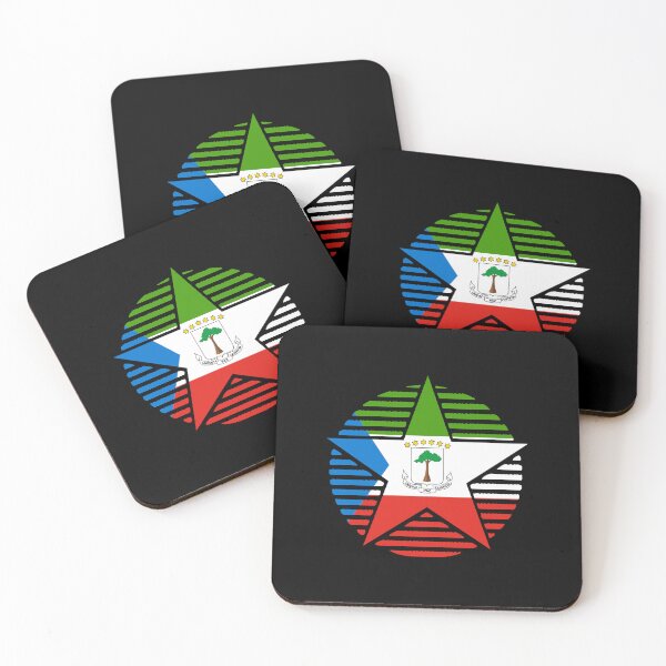 Item preview, Retro Equatorial Guinea Flag Star GQ designed and sold by shitpostee.