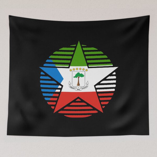 Item preview, Retro Equatorial Guinea Flag Star GQ designed and sold by shitpostee.