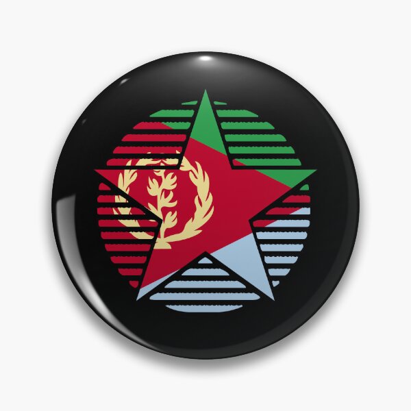 Item preview, Retro Eritrea Flag Star ER designed and sold by shitpostee.
