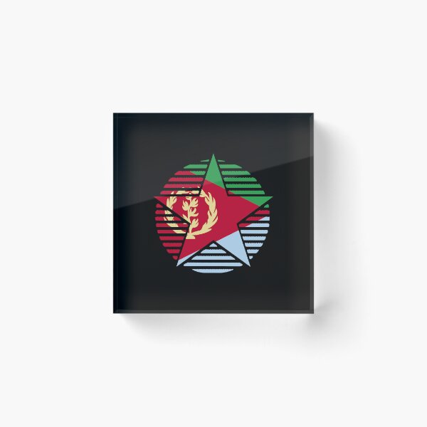 Item preview, Retro Eritrea Flag Star ER designed and sold by shitpostee.