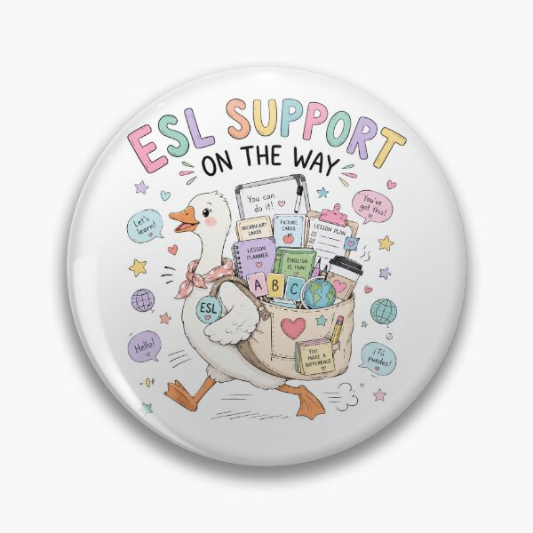 Item preview, ESL Support On The Way Cute Goose Teacher designed and sold by nryum.