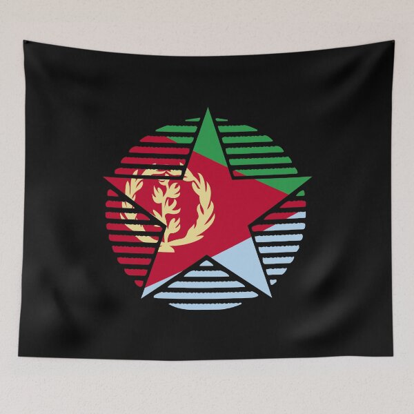 Item preview, Retro Eritrea Flag Star ER designed and sold by shitpostee.