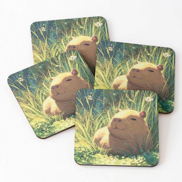 Item preview, Capybara in an Enchanted Meadow designed and sold by kaldart.