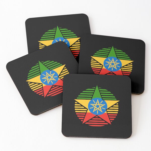 Item preview, Retro Ethiopia Flag Star ET designed and sold by shitpostee.