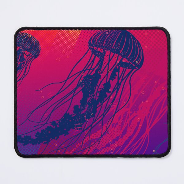 Item preview, Jellyfish Swarm Sunset Ocean Art designed and sold by chaaval.