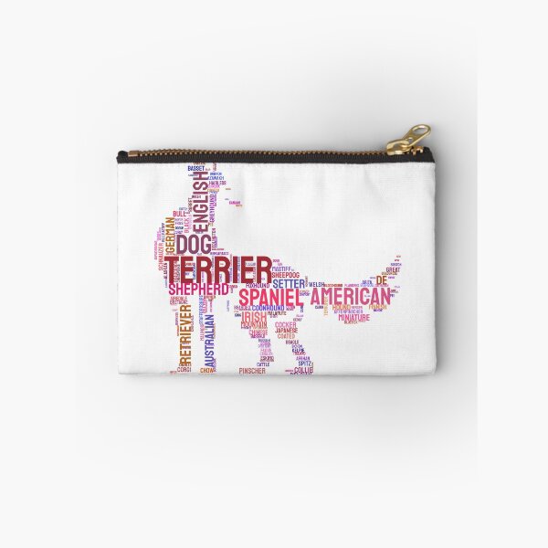 Item preview, Aesthetic Dog Silhouette Word Cloud Art Print designed and sold by AyfuDesigns.
