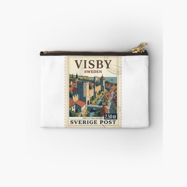 Item preview, Visby Sweden City Wall Vintage Travel Stamp designed and sold by k3rstman1.