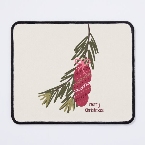 Item preview, Merry Christmas fir bauble and bow designed and sold by FrancesPoff.