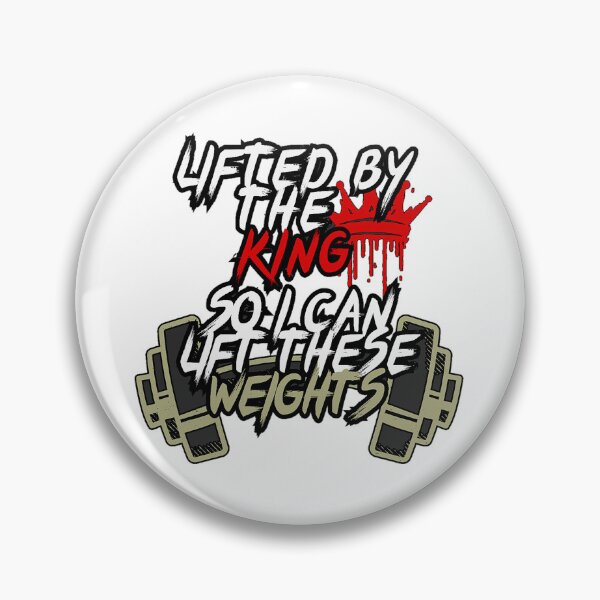 Item preview, Lifted By The King Christian Gym Weightlifting  designed and sold by Bezuiden.