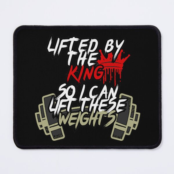 Item preview, Lifted By The King Christian Gym Weightlifting designed and sold by Bezuiden.