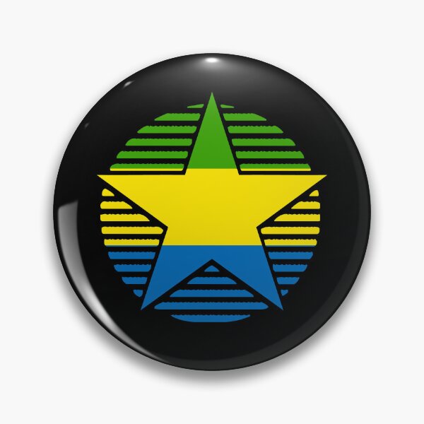 Item preview, Retro Gabon Flag Star GA designed and sold by shitpostee.