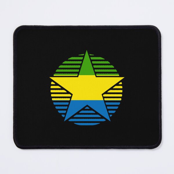Item preview, Retro Gabon Flag Star GA designed and sold by shitpostee.