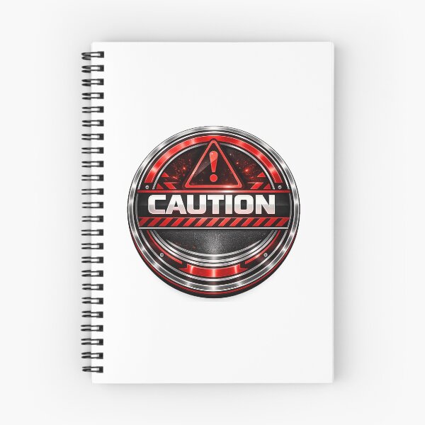 Item preview, CAUTION - SIGNS - RETRO MODERN SIGN - UNIQUE RARE ORIGINAL TSHIRT STICKER designed and sold by SentientGallery.