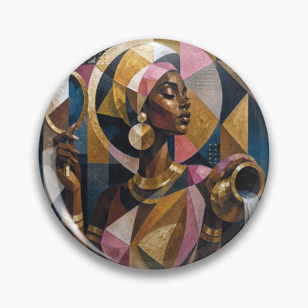 Item preview, Oshun Goddess of the Sacred River painting. designed and sold by GalleryKauffeld.