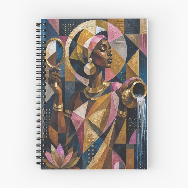 Item preview, Oshun Goddess of the Sacred River painting. designed and sold by GalleryKauffeld.