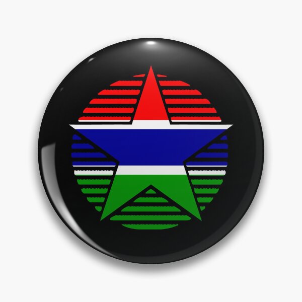 Item preview, Retro Gambia Flag Star GM designed and sold by shitpostee.