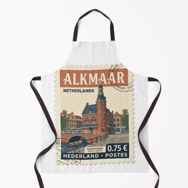 Item preview, Alkmaar Netherlands Weigh House Vintage Travel Stamp designed and sold by k3rstman1.